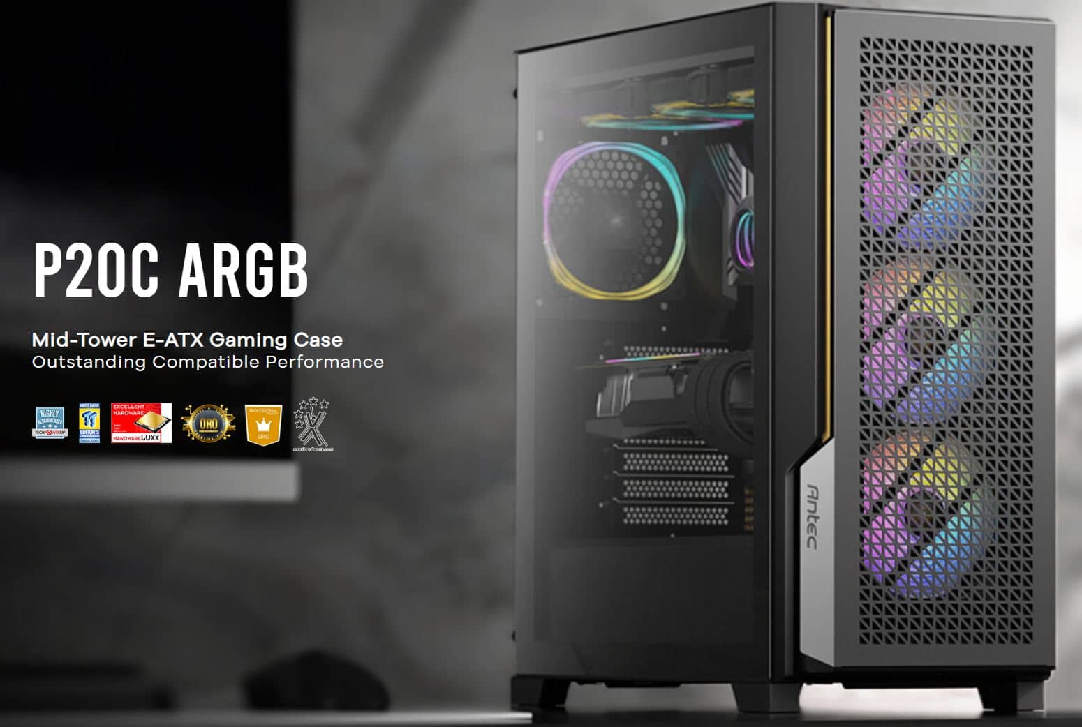 Antec P20C ARGB, E-ATX Black | Dream PC