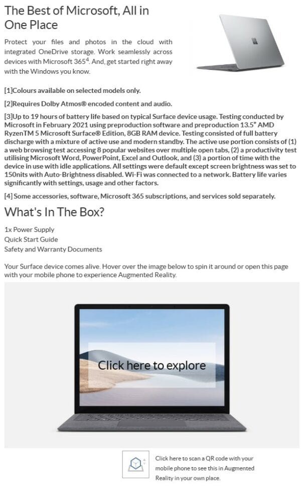 Microsoft Surface Laptop 4 13.5' TOUCH 2K Intel i5-1145G7 8GB 256GB SSD Windows 11 PRO Iris Xe Graphics USB-C WiFi6 BT5 17hr 1.2kg Graphire 2YR WTY - Image 3