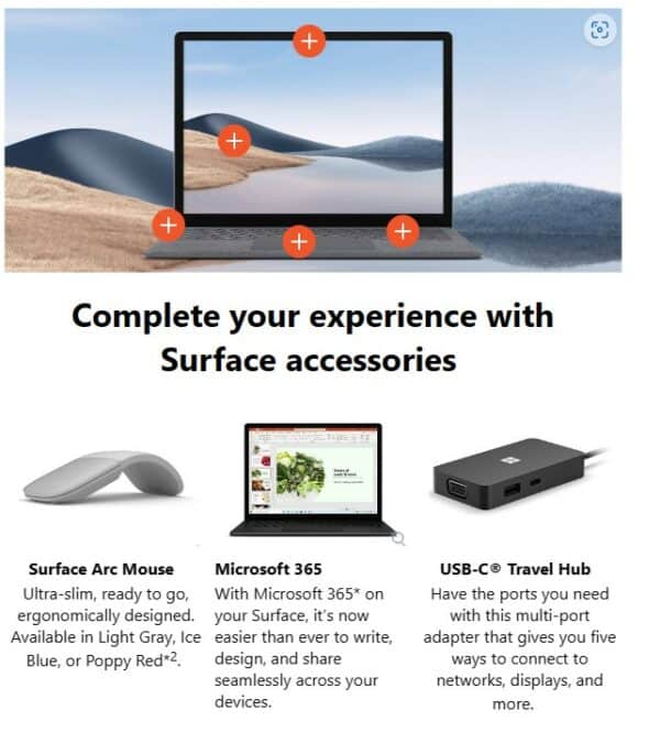Microsoft Surface Laptop 4 13.5' TOUCH 2K Intel i5-1145G7 8GB 256GB SSD Windows 11 PRO Iris Xe Graphics USB-C WiFi6 BT5 17hr 1.2kg Graphire 2YR WTY - Image 5