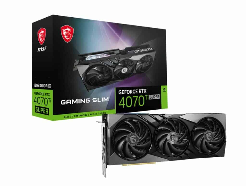 MSI GeForce RTX 4070 Ti SUPER 16G GAMING X SLIM