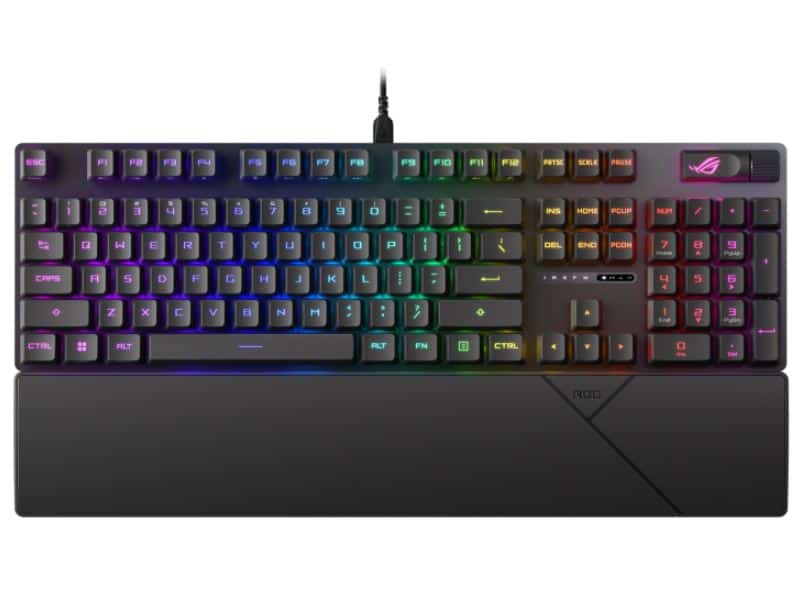 ASUS ROG STRIX SCOPE II RX Blue Switch Optical Gaming Keyboard,IP57 ...