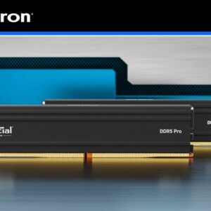 Crucial Pro 64GB (2x32GB) DDR5 UDIMM 6000MHz CL40 Black Heat Spreader Suppo