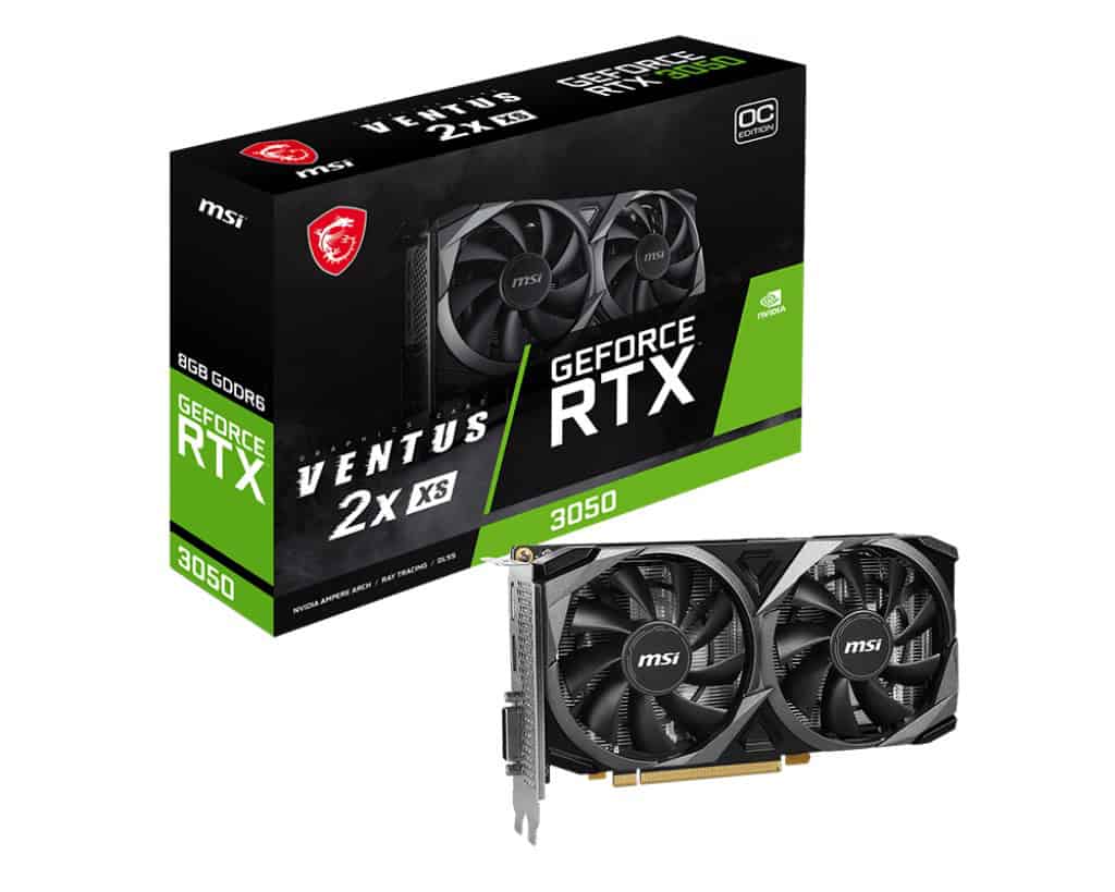 MSI RTX 3050 VENTUS 2X XS 8G OC