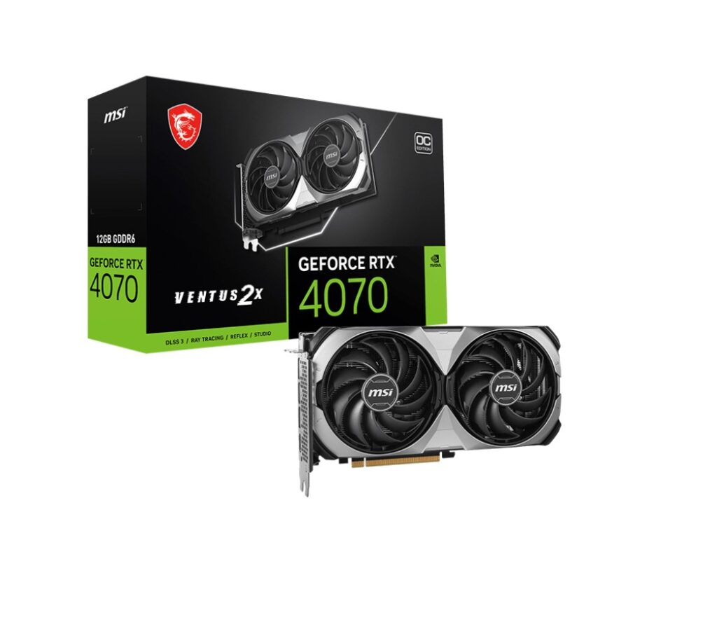 MSI GeForce RTX 4070 VENTUS 2X E1 12G OC