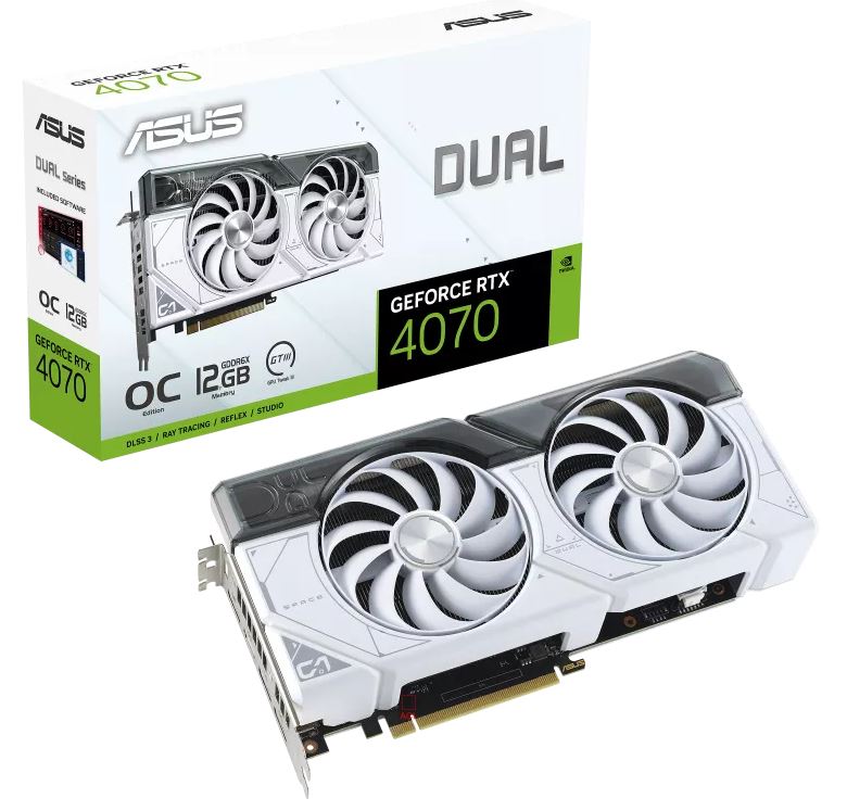 ASUS DUAL-RTX4070-O12G-WHITE