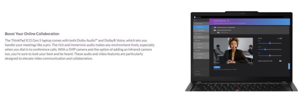 LENOVO ThinkPad X13 G5 13.3' WUXGA TOUCH Intel U7-155U 16GB DDR5 512GB SSD - Image 4