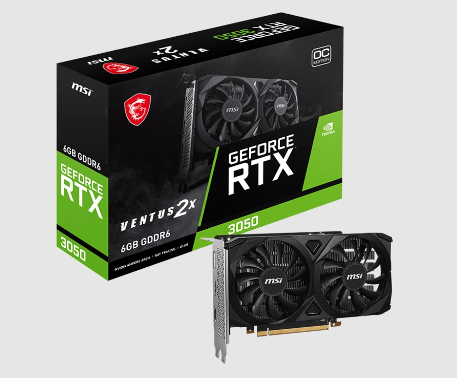 MSI RTX 3050 VENTUS 2X 6G OC