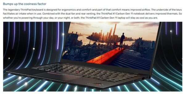 LENOVO ThinkPad X1 Carbon 14' WUXGA TOUCH Intel i7-1355U 16GB DDR5 512GB SS - Image 5