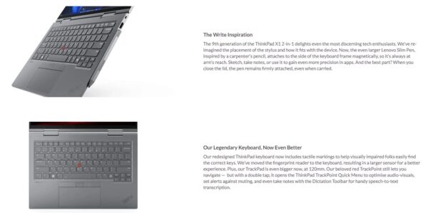 LENOVO ThinkPad X1 Yoga 14' WUXGA TOUCH IR Intel AI U5-125U 16GB DDR5 512GB - Image 3