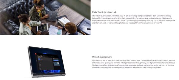 LENOVO ThinkPad X1 Yoga 14' WUXGA TOUCH IR Intel AI U5-125U 16GB DDR5 512GB - Image 5