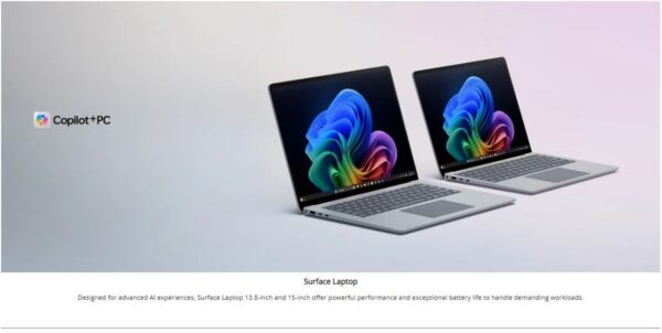 Microsoft Surface Laptop 7 15' TOUCH Snapdragon X Elite 16GB 512GB SSD WIN - Image 2