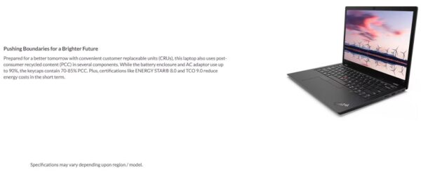 LENOVO ThinkPad L13 13.3' WUXGA Intel U5-125U 16GB 512GB SSD Windows 11 PRO - Image 7