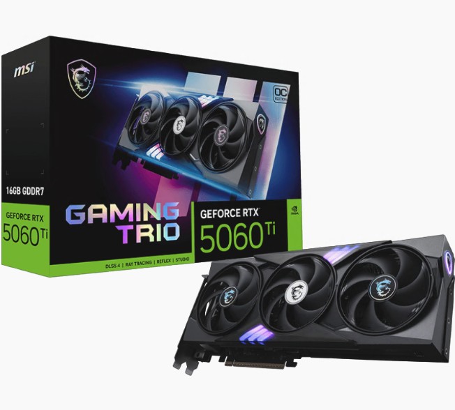 MSI GeForce RTX 5060 Ti 16G GAMING TRIO OC