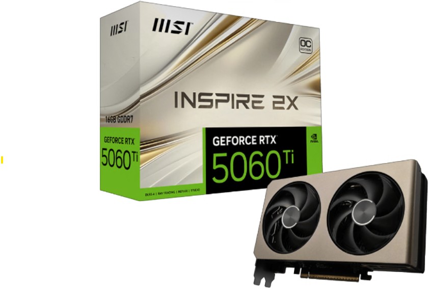 MSI GeForce RTX 5060 Ti 16G INSPIRE 2X OC