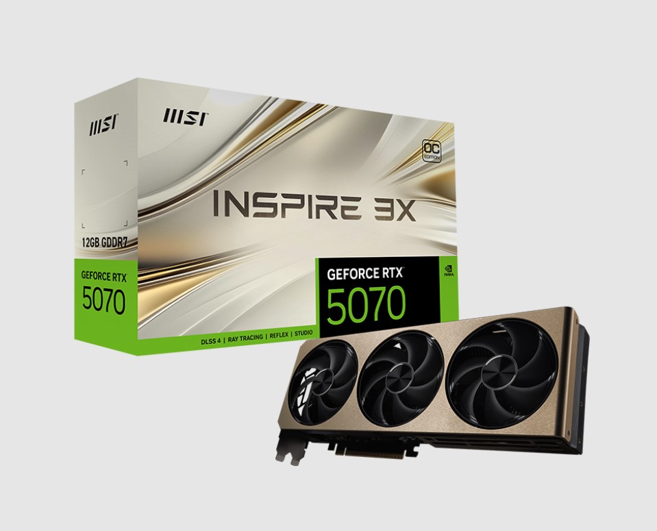 MSI GeForce RTX 5070 12G INSPIRE 3X OC
