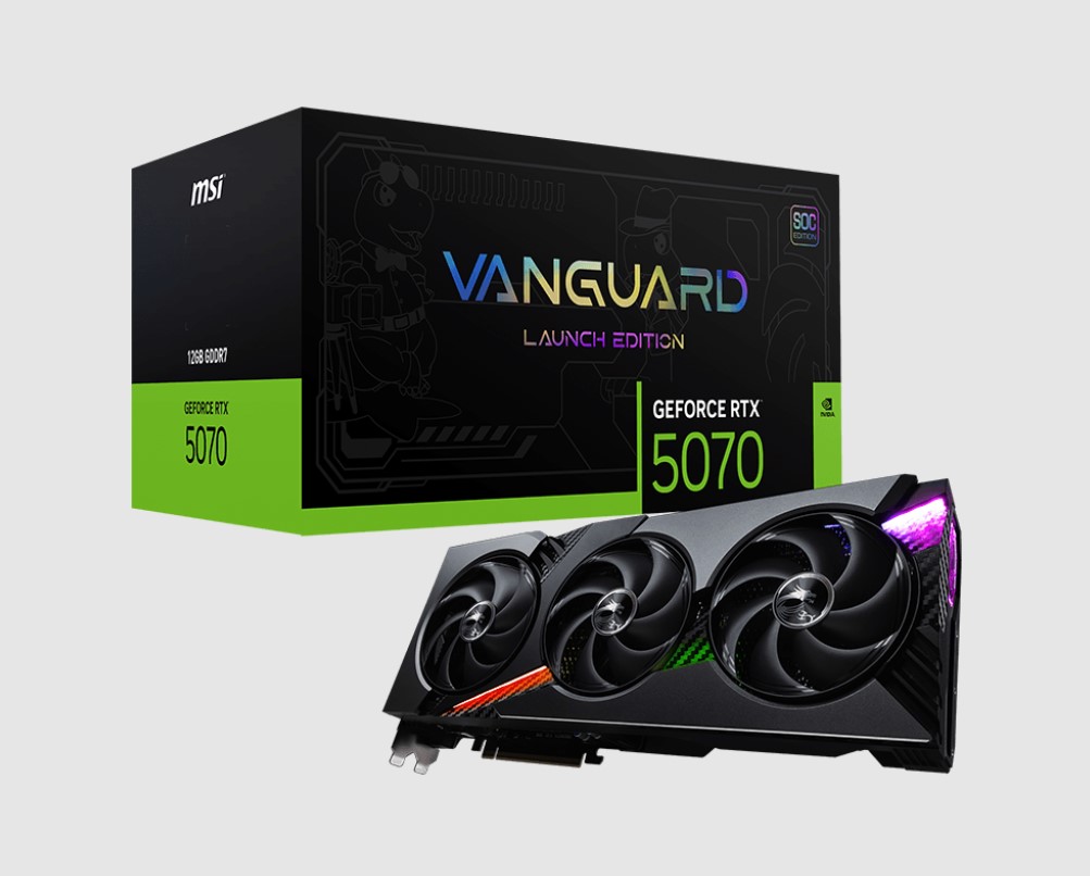 MSI RTX 5070 12G VANGUARD SOC LAUNCH EDITION