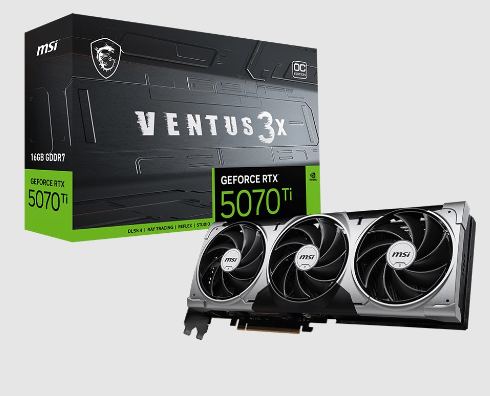 MSI GeForce RTX 5070 Ti 16G VENTUS 3X OC