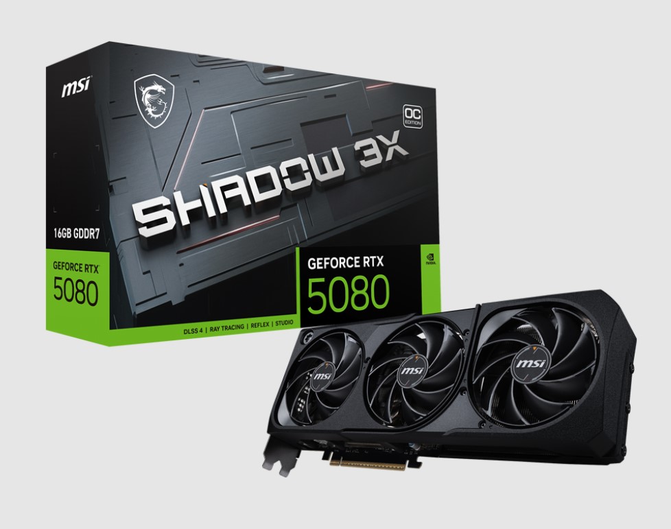 MSI GeForce RTX 5080 16G SHADOW 3X OC