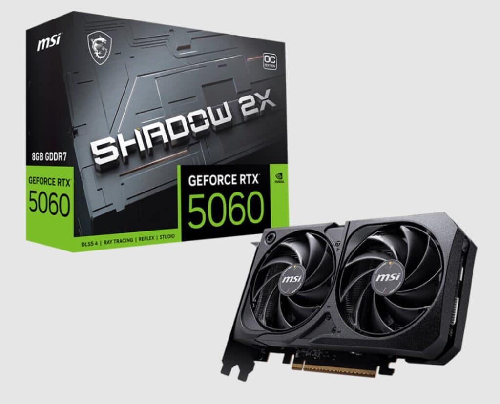 MSI GeForce RTX 5060 8G SHADOW 2X OC