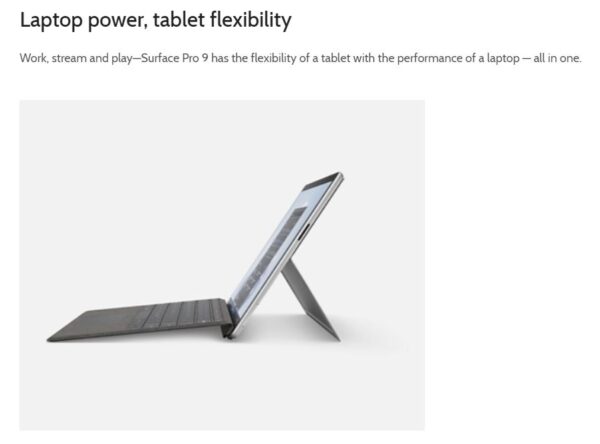 Microsoft Surface Pro 10 13' 2.8K TOUCH Intel U7 32GB 1TB SSD 5G-LTE Window - Image 2