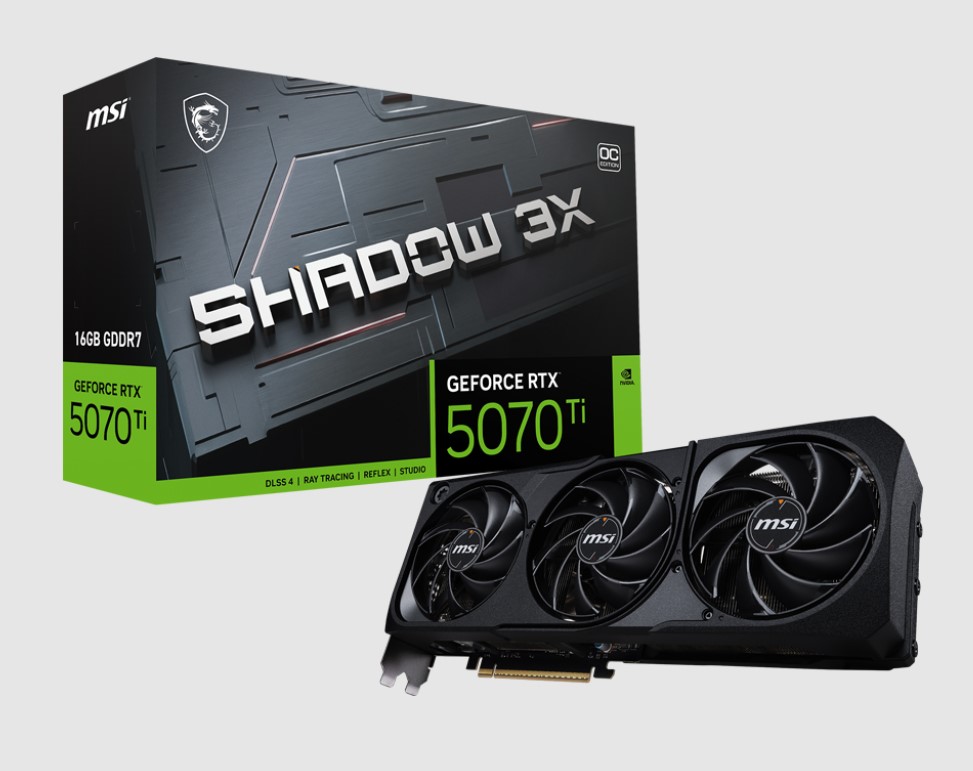 MSI GeForce RTX 5070 Ti 16G SHADOW 3X OC
