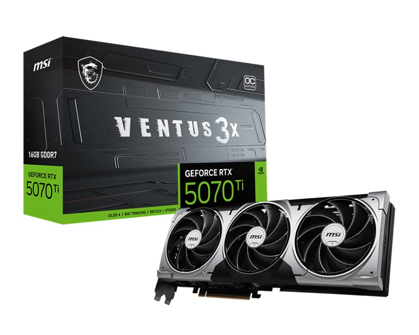 MSI GeForce RTX 5070 Ti 16G VENTUS 3X PZ OC