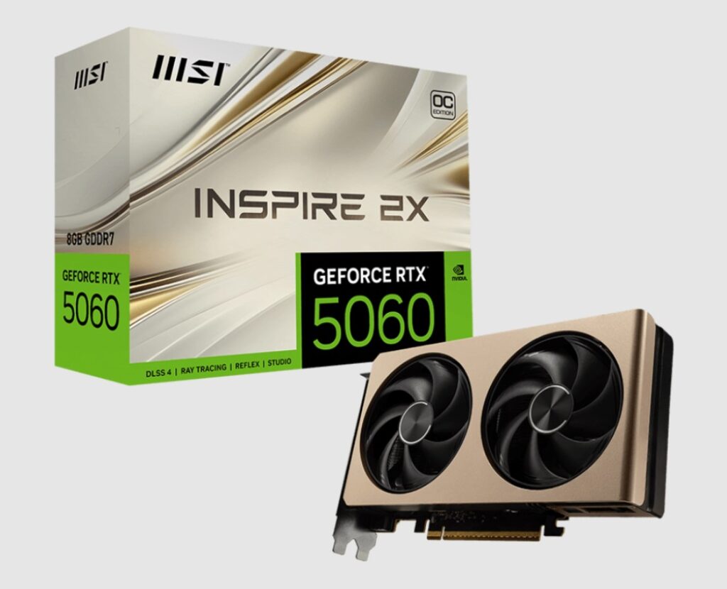 MSI GeForce RTX 5060 8G INSPIRE 2X OC