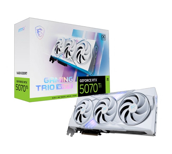 MSI Geforce RTX 5070 TI 16G GAMING TRIO OC WHITE